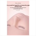 thumbnail image 2 of Cabeza de Maniquí para Práctica de Extensiones de Pestañas 4D, Herramientas de Entrenamiento para Injerto de Pestañas, Herramientas de Maquillaje para Enseñar Maquillaje., 2 of 5