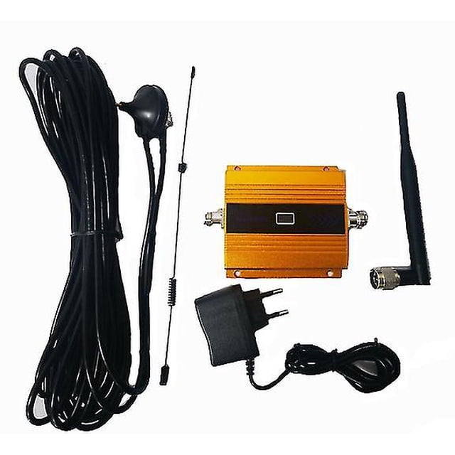 Gsm900mhz Amplificador de señal Repetidor 2g 3g 4g Amplificador celular Lte Dcs 2100mhz Antena de refuerzo para ganancia de teléfono celular - Enchufes dorados de EE. UU. Kuyhfg Sin marca