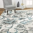 thumbnail image 2 of Home Dynamix Boho-5ftx7ft-HD6200-128 Boho Odesa Area Rug, 5`2" X7`2, Ivory-Blue, 2 of 4