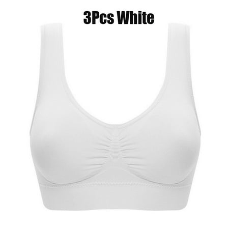 

Autrucker 3pcs Sexy Bras For Women Push Up Bralette Plus Size Bra Sports Sleep Active Seamless Bra Cotton Comfortable Bra