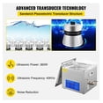 thumbnail image 3 of 15L Ultrasonic Cleaner with Heater & Timer - Professional 40kHz Digital Ultrasonic Cleaning Machine for Jewelry, Tools, Parts - 110V, 3 of 9