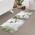 thumbnail image 5 of Rustic Farmhouse Bath Mat, Farm Sage Green Daisy Floral Flowers and Butterfly on Country Wooden Forest Green Bath Rug for Bathroom, Olive Green Bath Mat Soft Non Slip Bath Rugs, 16X48IN, 5 of 6