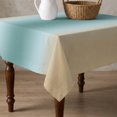 thumbnail image 4 of Turquoise Khaki Ombre Table Cloth Waterproof Tablecloths, Modern Abstract Art Gradient Tablecloth Dining Table Cover for Kitchen Party Tabletop Outdoor, Square Tablecloth 54x54 Inch, 4 of 9