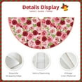 thumbnail image 3 of Bingfone Christmas Tree Skirt Mat Christmas Decoration Interior 30" -Rose Flowers, 3 of 6