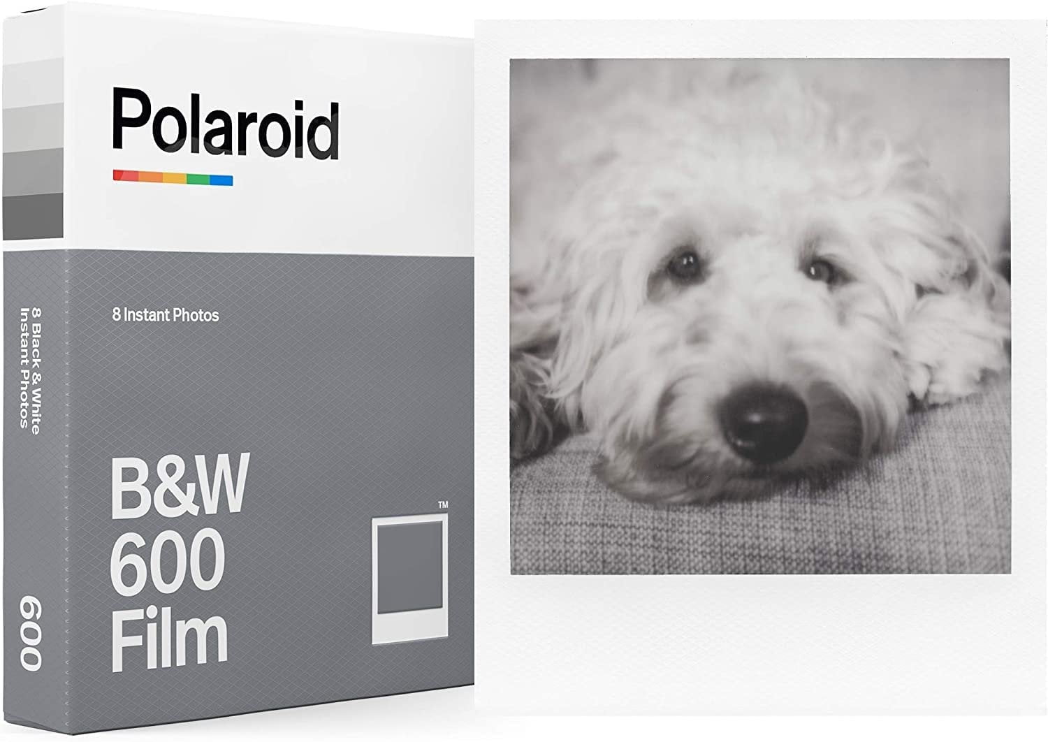 (2 pack) Polaroid Black & White Film for 600 8 Photos 6003