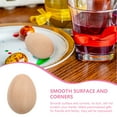 thumbnail image 6 of 6 Pcs Unfinished Wood Eggs Art Supplies Fake Blank Crafting Gadgets Child Wooden, 6 of 6