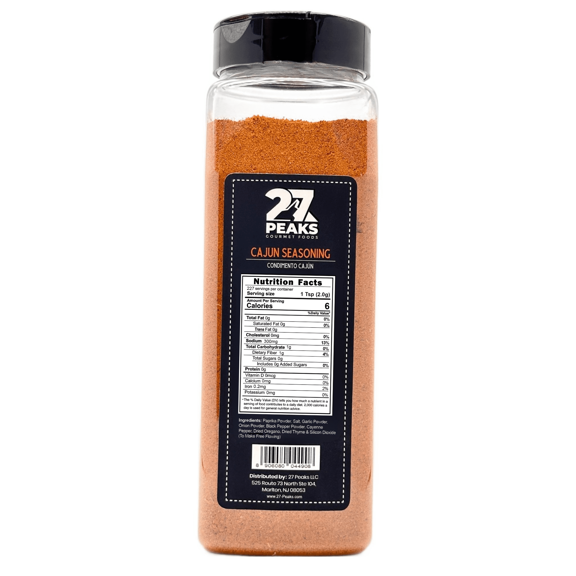 27 Peaks Gourmet No Artificial Flavors Cajun Seasoning, 16 oz Bottle