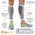 thumbnail image 2 of Leg & Calf Compression Sleeve (1 Pair) Shin Splint & Calf Pain Relief, Comfortable Calf Sleeves helps Improve Circulation for Runners, Nurses & Travelers. Leg Support Footless Socks, 2 of 4