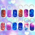 thumbnail image 2 of Twelve Constellations Keychain Virgo Multifunctional Keychain 2D Double-Sided Printing Design Acrylic Decorative Gift, 2 of 9