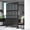 GeoForest, variant on Modern Shade 4x6 FT Metal Privacy Screen, Freestanding Outdoor Decorative Panel, (Ripple Flow)