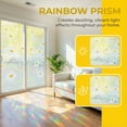 thumbnail image 5 of Unique Bargains Static Cling Floral 3D Prism Window Privacy Film White 39.4" x 23.6", 5 of 8