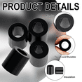 thumbnail image 2 of Nylon Spacers, Plastic Spacers Washers Assortment Kit, 345 Pcs Electrical Outlet Screw Spacers, M3 Black Round Spacer, 2 of 5
