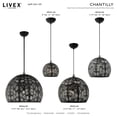 thumbnail image 5 of 49544-04 Livex Lighting Chantily - 3 Light Pendant in Bohemian Style - 19.75 Inches wide by 26.5 Inches high-Black Finish    -Traditional Installation, 5 of 9