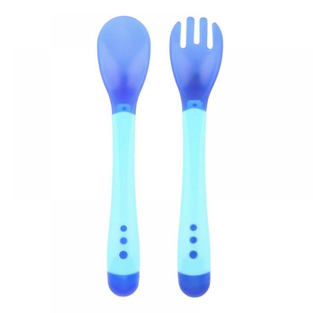 Baby Suction Cup Bowl Slip-resistant Tableware Temperature Sensing Spoon Set