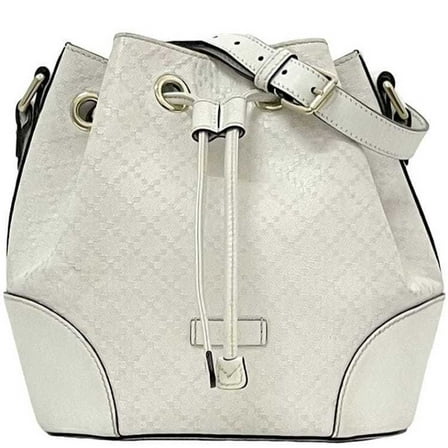 Pre-Owned Gucci Shoulder Bag f-22703 White Diamante 354229 Leather 502752 GUCCI... (Good)
