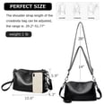 thumbnail image 4 of URSOFINE Women's Genuine Leather Crossbody Bag, Multi Compartment Shoulder Purse with Adjustable Strap, Lightweight Casual Sling Bag for Daily Use, 4 of 6