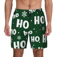 thumbnail image 2 of Picia Ho Ho Ho A pattern Mens Swim Trunks with Compression Liner Stretch Beach Shorts Quick Dry with Zipper Pockets No-Chafing Board Shorts-3X-Large, 2 of 9