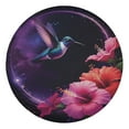 thumbnail image 3 of Lotusprinthandmade Hummingbird Spare Tire Cover Without Backup Camera Hole 6 Sizes (34 in. V2), floral bird tire cover, 3 of 7
