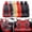 Black&Red, variant on For Chevrolet Spark Car Seat Cover 5 Seats, Deluxe PU Leather 5 Seats Auto Front Rear Cushion Protector Full Set for Cobalt, Cruze, HHR, Impala Beige