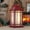 1PC-Red, variant on 13.4 inch Red Christmas Lantern with 6 Hour Timer & Flickering Flame,Decorative Lantern,Christmas Decor