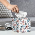 thumbnail image 3 of Honeii 's Nautical And Pirate Owls for Leather Square Tissue Box Cover Holder: A Stylish Organizer for Tabletops, Bathrooms, Cars & Offices, 3 of 5