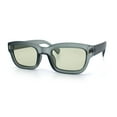 thumbnail image 5 of Mod Gentleman Style Hipster Narrow Thick Horn Rim Mod Sunglasses Green Slate - Green, 5 of 7