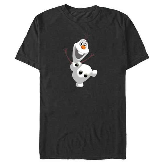 Disney Frozen Olaf Warm Hug Boys' T-Shirt- Short Sleeve Blended T-Shirt for Adults - Customized-Dark Heather
