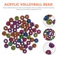 thumbnail image 2 of 100Pcs Volleyball Beads Round Acrylic Beads for Decoration Childrens Toys Craft Projects, 2 of 8