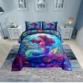 thumbnail image 2 of Erosebridal Mermaid Princess Bedding Sets Twin with Comforter, Underwater World Duvet Insert, Ocean Coral Reversible Down Comforter, Ultra Soft Room Decor, 2pcs, 2 of 8