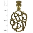 thumbnail image 3 of Royal Designs Fan Pull Chain with Hand Carved Caste Floral Finial – Polished Brass, 3 of 3