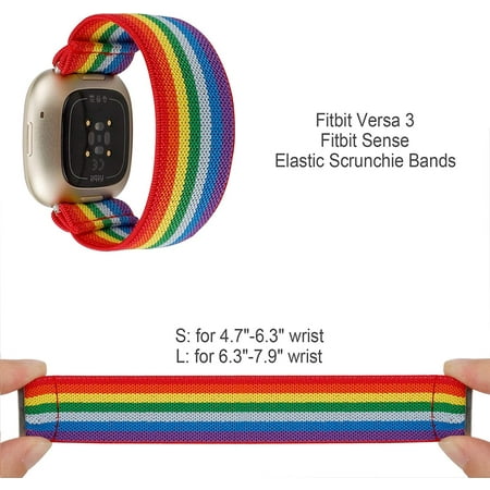 2-Pack Compatible with Fitbit Versa 3 Bands Scrunchie Replacement