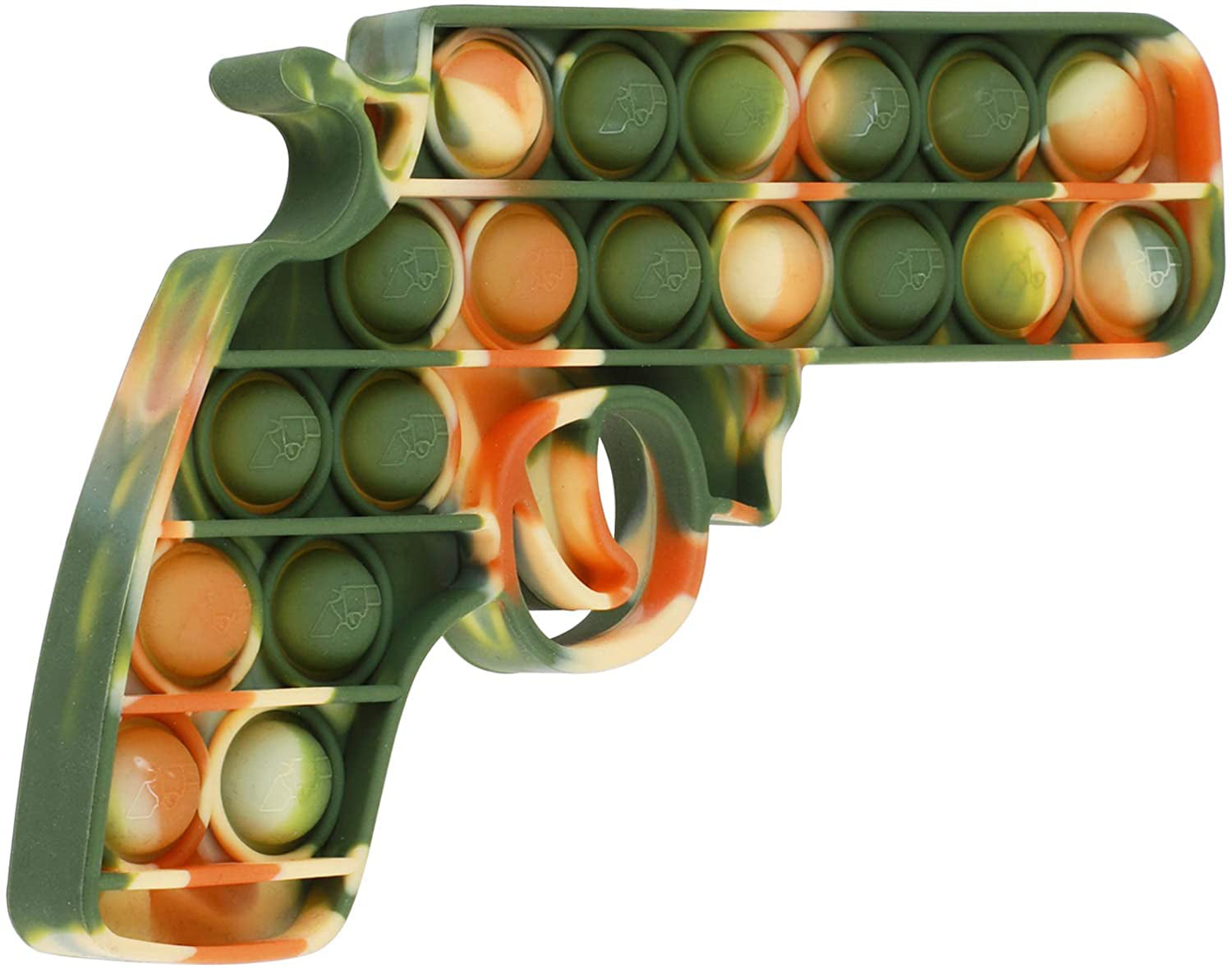 Revolver shape Popit Fidget Toy Push Bubble Sensory Stress Relief 