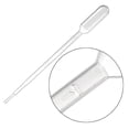 thumbnail image 3 of Uxcell 1ml 144mm Graduated Liquid Drop Droppers Disposable Pipettes 20 Pack, 3 of 5