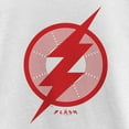 thumbnail image 2 of Girl's The Flash Red Lightning Bolt Symbol Graphic Tee White X Large, 2 of 4