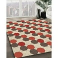 thumbnail image 2 of Ahgly Company Indoor Square Patterned FireBrick Red Area Rugs, 8' Square, 2 of 6