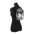 thumbnail image 3 of Eastsport Unisex Clear Mini Backpack, Black, 3 of 6