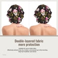 thumbnail image 2 of Kdxio Skull Daisy Pattern Satin Bonnet Silk Bonnet Hair Bonnet for Sleeping Hair Bonnets for Women Curly Natural Hair, 2 of 6