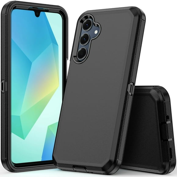 Funda para teléfono COOYA Galaxy A16 de 6.7 pulgadas, resistente a los golpes, negra