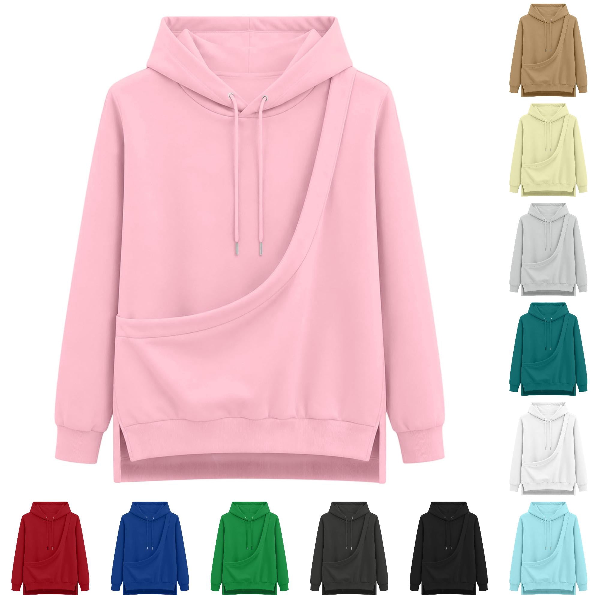 Bigetiay Womens Dog Pouch Hoodie Long Sleeve Cat Kangaroo Pouch Pet Carrier Animal Holder Hoodie Fall Winter Clothes