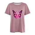thumbnail image 5 of TSADFHJI Hauts et Robes d'Été Mode Décontractée pour Femmes Imprimé Ruban Promotionnel International T-Shirt à Manches Courtes Col Rond TTG, 5 of 5