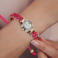 thumbnail image 4 of Rinsvye Women Knitting Rope Chain Winding Analog Quartz Movement Wrist Watch Retro Quartz Ladies Luminous Watch Watch Belt Diamond-Studded Female Women'S Watch Mens Wrist Watches Women Analog Watch Le, 4 of 4