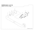 thumbnail image 3 of Kingston Brass GDR814422 Silver Sage 42" x 1-1/4" O.D. Brass ADA Grab Bar, Polished Brass, 3 of 4