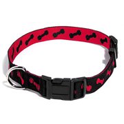 Pet Select 1'' Nylon-Woven Designer Adjustable Collar (20''-26'')