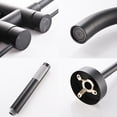 thumbnail image 7 of Floor Mount Bathtub Faucet Freestanding Tub Filler Matte Black Standing High Flow Shower Faucets with Handheld Shower Mixer Taps Swivel Spout, 7 of 7