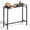 Black-40", variant on Arlopu Outdoor Bar Table, 40" Patio Counter Height Table, Metal Bar Height Table for Balcony Poolside Kitchen