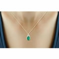 thumbnail image 6 of 5 3/4 Carat T.G.W. Emerald And White Diamond Accent 14K Gold over Silver 3-Piece Jewelry set, 6 of 7