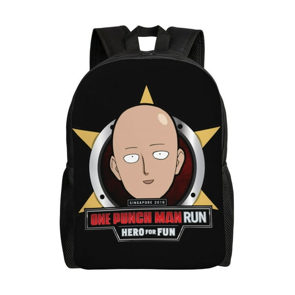 One Punch Man Backpack Casual Daypack Large Capacity Travel Work School Back Pack Novelty Computer Bag Laptop Bag