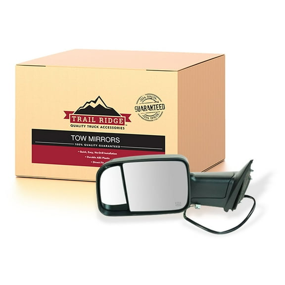 Trail Ridge Tow Mirror Power Heated Signal Puddle Black Left for 12-13 Ram TR00121 Fits select: 2012 DODGE RAM 1500, 2012 DODGE RAM 2500