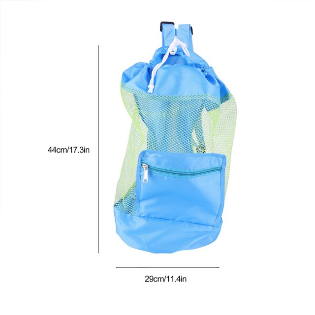 Bolsa de malla para juguetes de playa, bolsa de malla portátil para niños, bolsa de almacenamiento de playa diseñada para profesionales