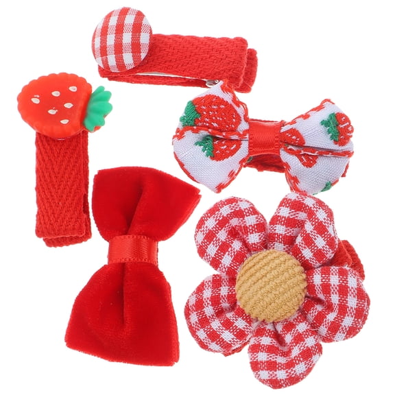 BESTYASH 5pcs Hair Accessory for Girls Bright Colors for Children's Hair Clips